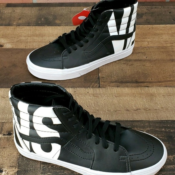 Vans Sk8-Hi Classic Tumble Black Shoes - Picture 5 of 8